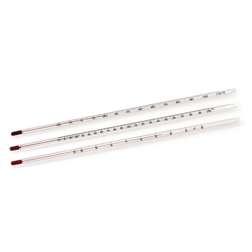 Glass Thermometer - Round/Long