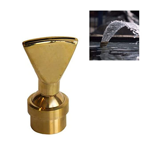 NAVA Brass Universal Fan Shaped Fountain Nozzle Garden Pond Spray Head