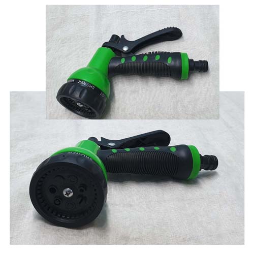 Water Spray Gun Nozzle-Green and Black Colour