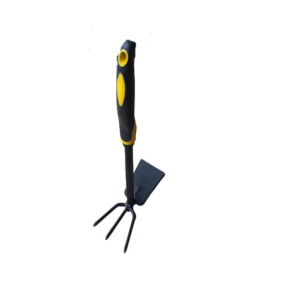 Dual Purpose Hoe With Black And Yellow Handle